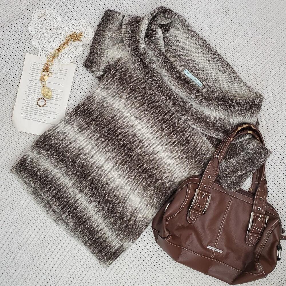 Maurices off the shoulder brown knit sweater